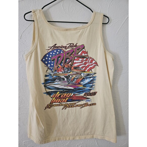 Mens Boat Racing Tank Graphic Design 2005 L - Picture 2 of 5